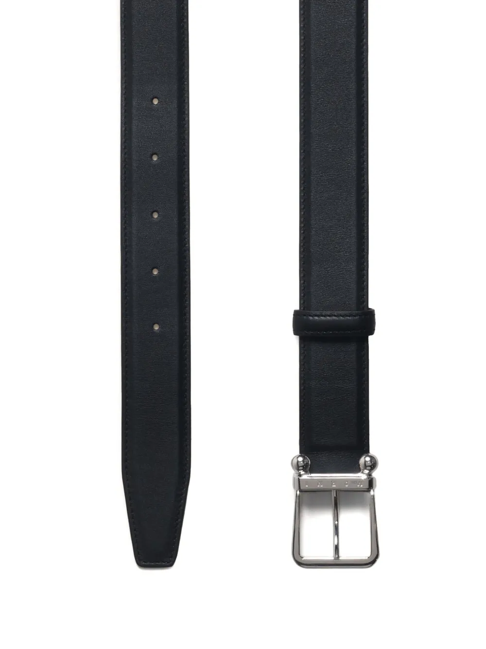 Marni Leren riem Zwart