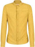 Marni jacquard long-sleeve shirt - Yellow