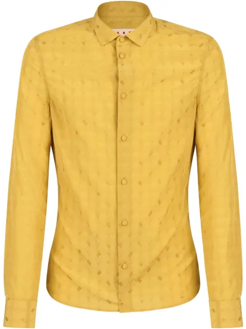 Marni camisa manga larga en jacquard
