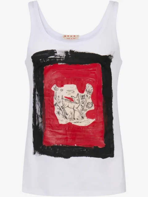 Marni graphic-print tank top