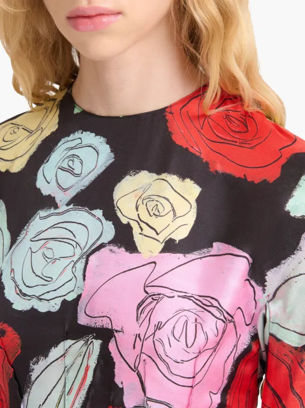 トップス 00s MARNI \"Floral Applique S/S Blouse\" Marni Top - Pink Floral - Petal & Pup USA