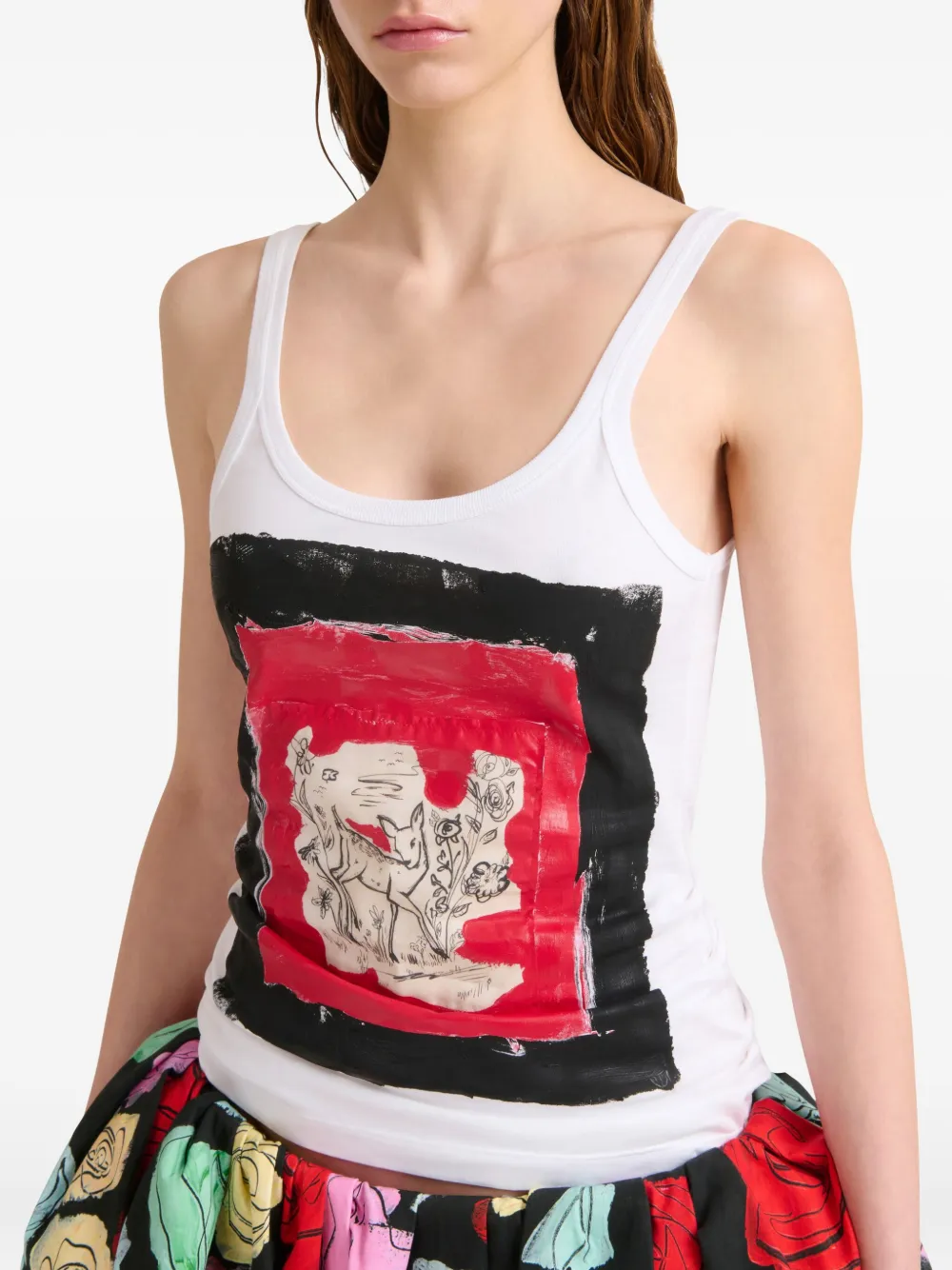 Marni Katoenen tanktop Wit