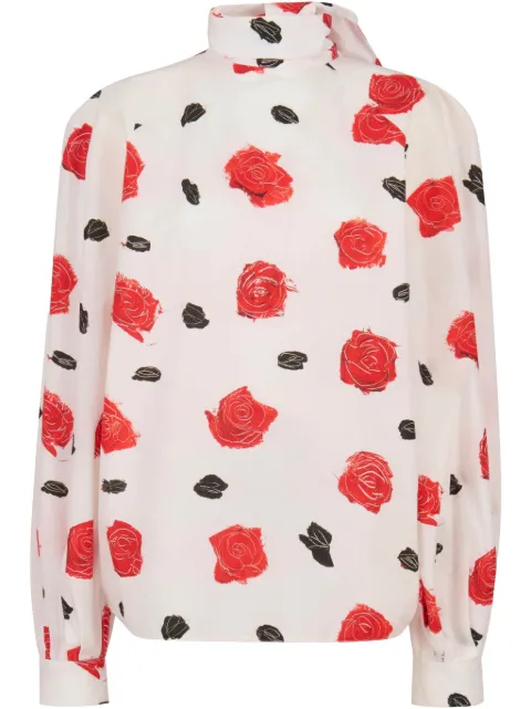 Marni camisa con estampado Iris