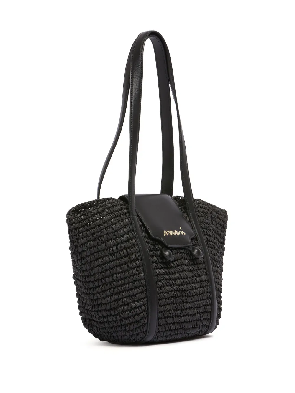 Marni Kleine Trunkaroo shopper Zwart