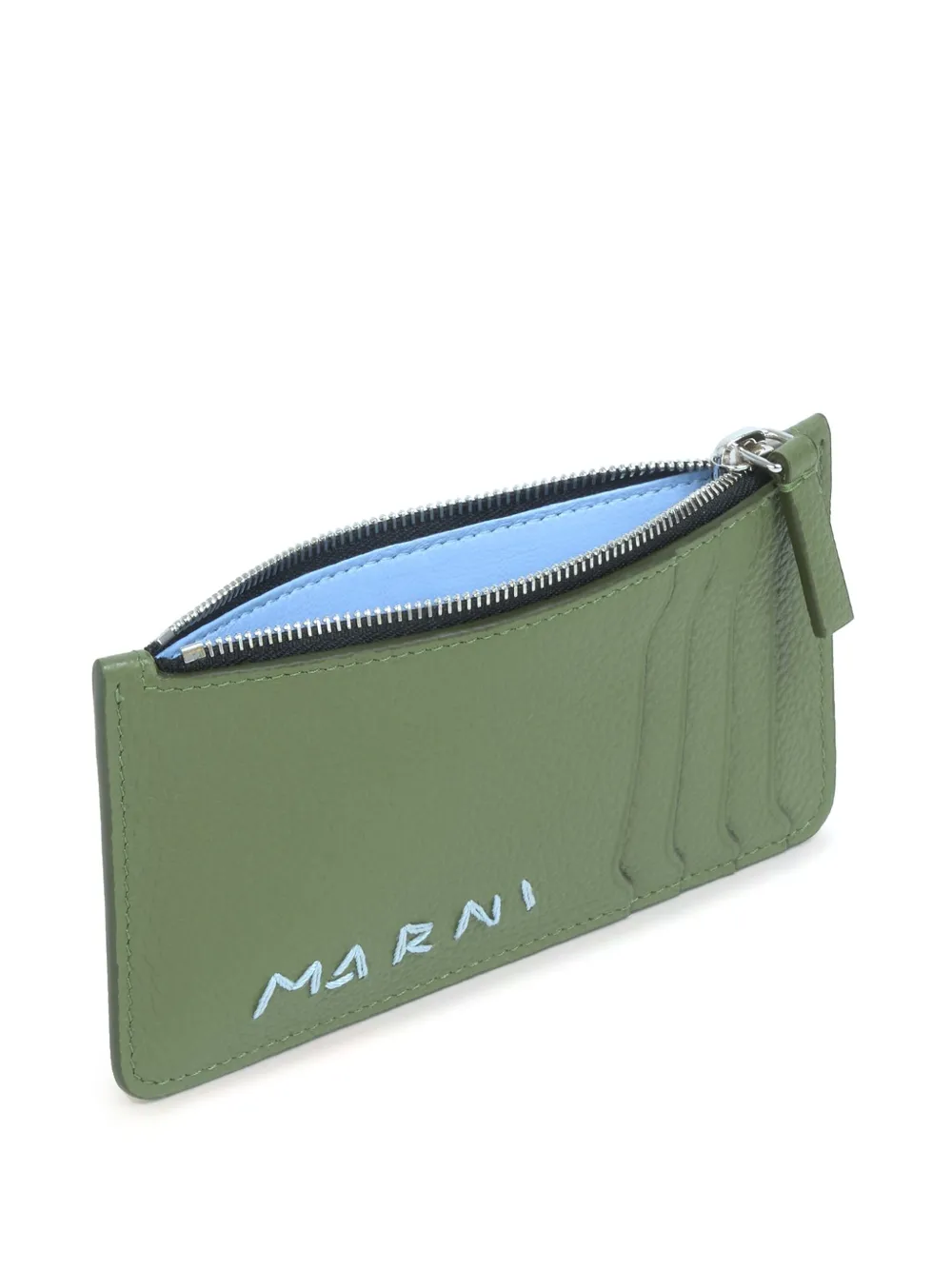 Marni Leren pasjeshouder Groen