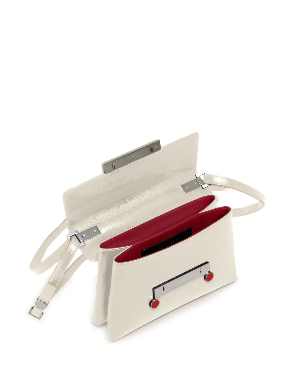 Marni Kleine Envelope crossbodytas met structuur Beige