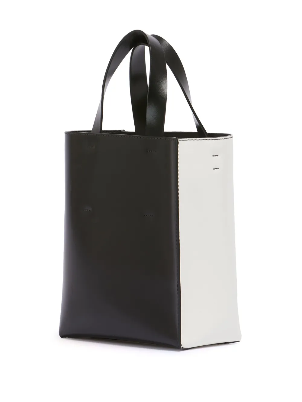 Marni Museo North-South kleine shopper Wit