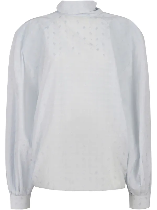 Marni High-collar Shirt in Blue