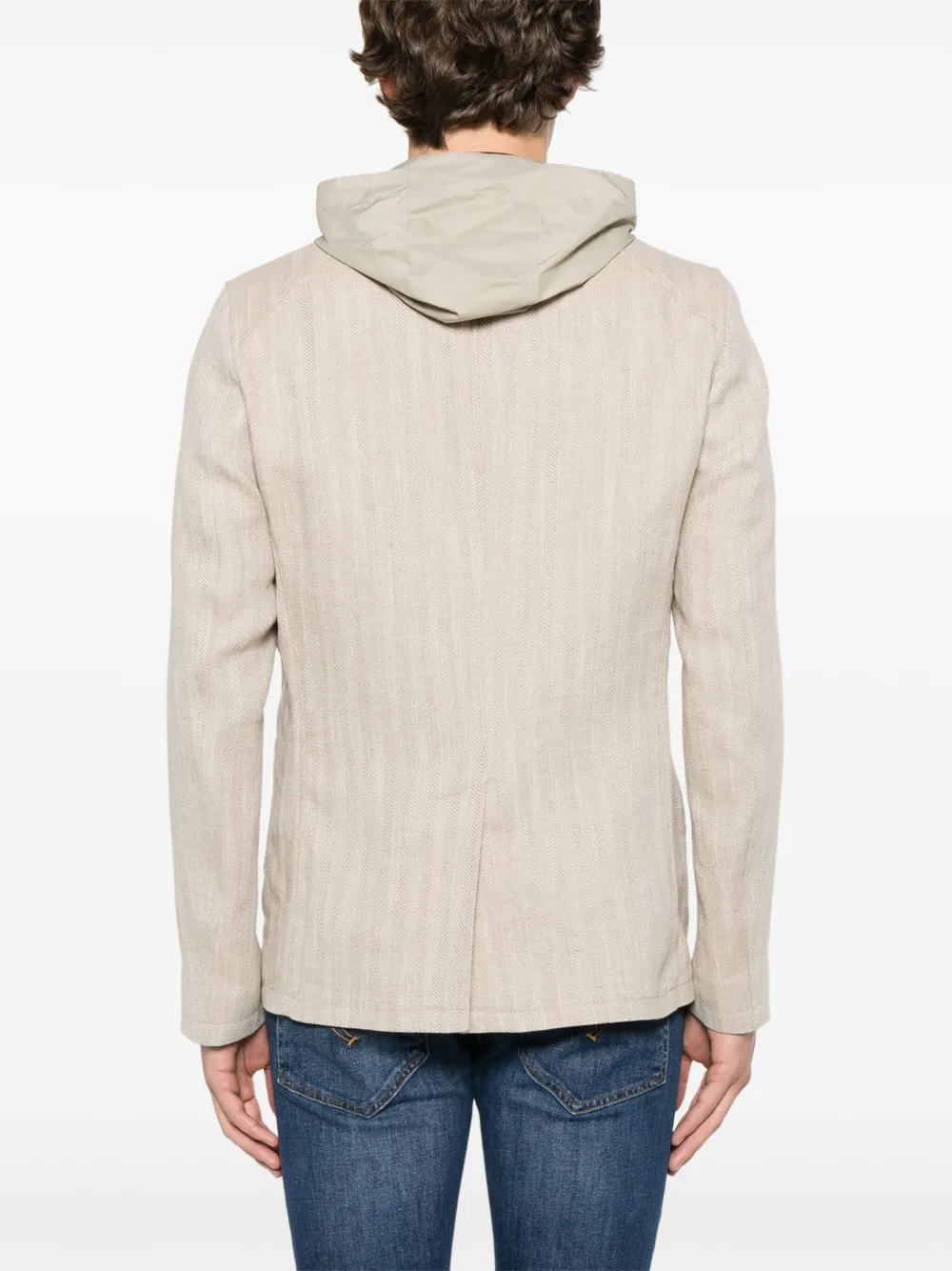 Herno Gelaagde blazer Beige