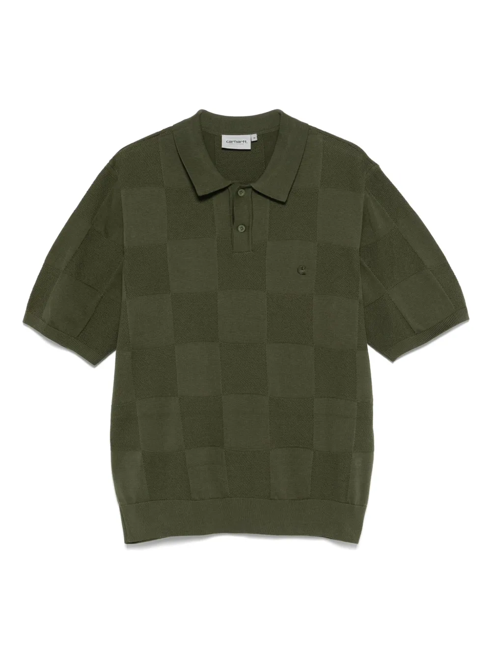 Checker polo shirt