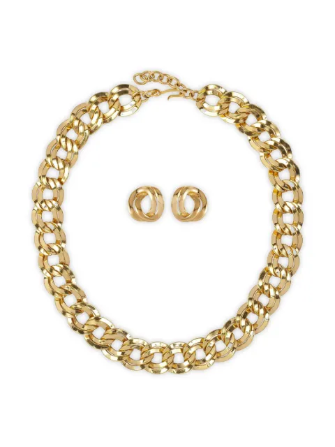 Monet Pre-Owned 1980s curb-chain jewellery set