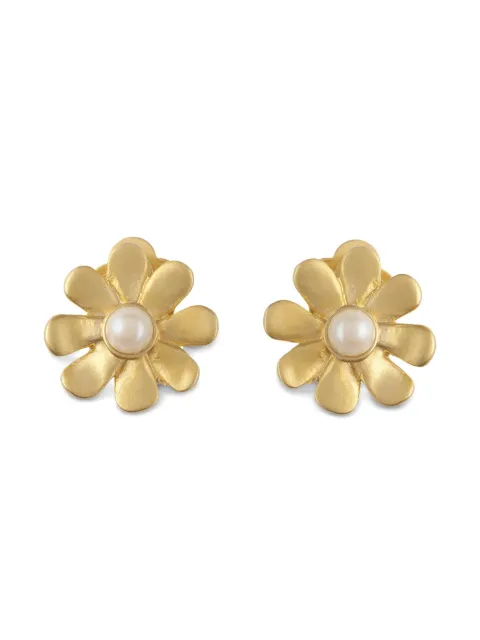 Susan Caplan Vintage 1980s floral earrings