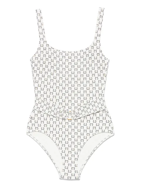 TWINSET all-over logo-print swimsuit