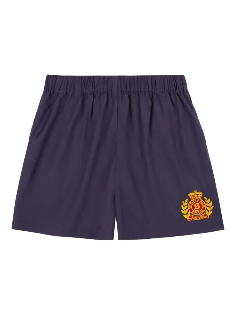 Sporty & Rich logo-embroidered shorts