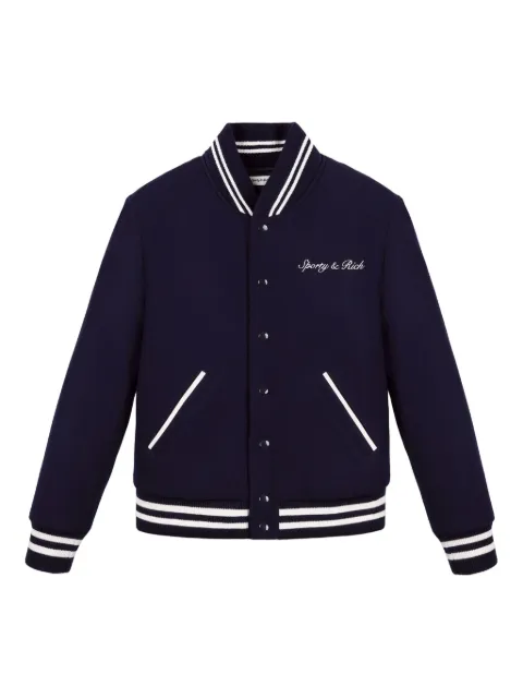 Sporty & Rich Carlyle varsity-style jacket