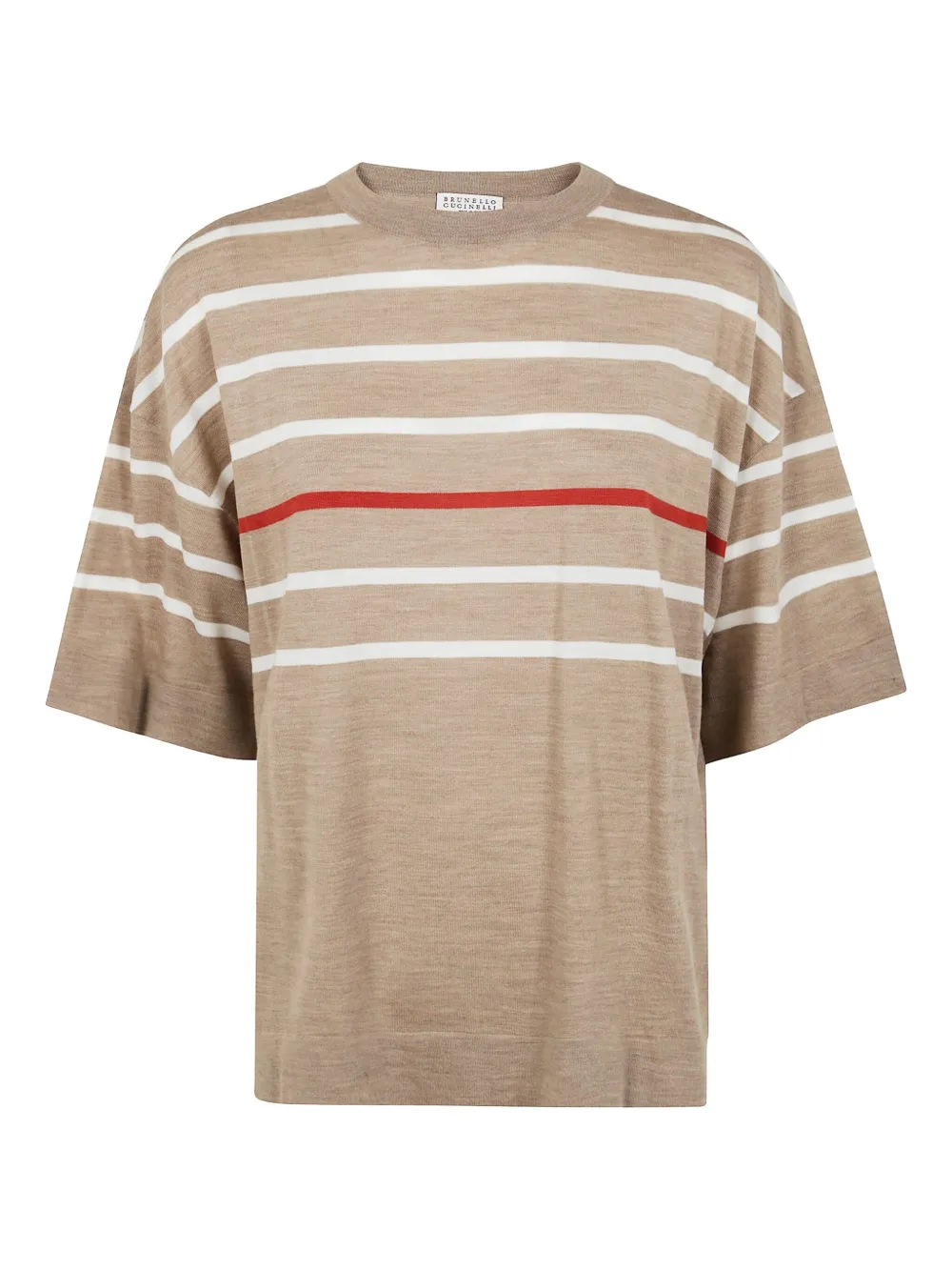 Brunello Cucinelli wool T-shirt | Brown | Image 1