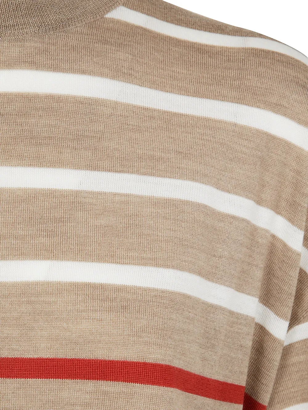 Brunello Cucinelli Wollen T-shirt Bruin