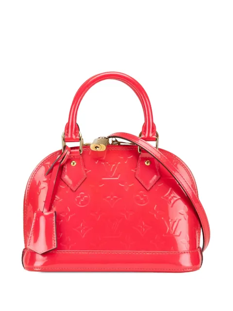 Louis Vuitton Pre-Owned Vernis Alma BB satchel-taske med monogram fra 2016