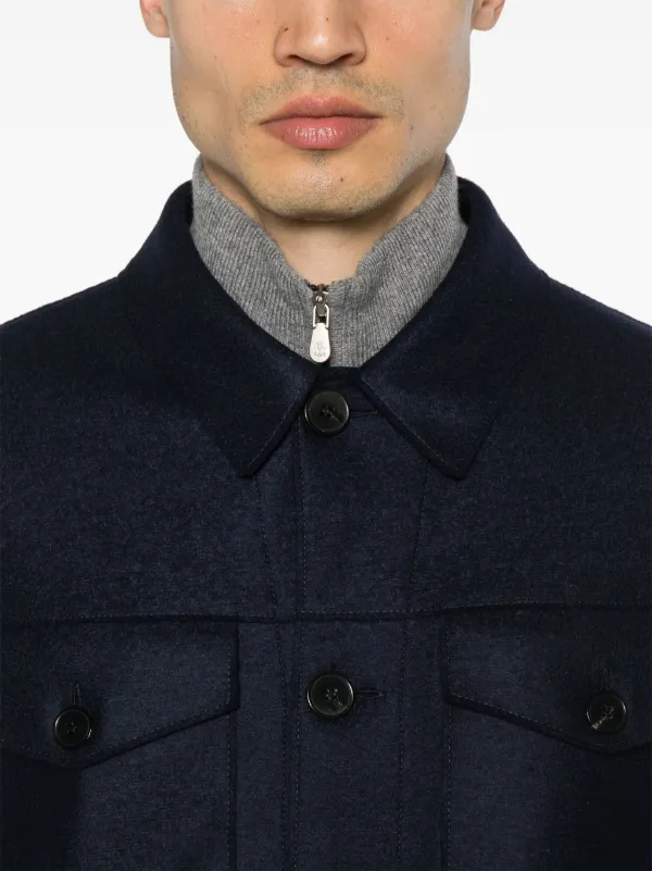 Harris Wharf London ウール ジャケット | ブルー | FARFETCH JP