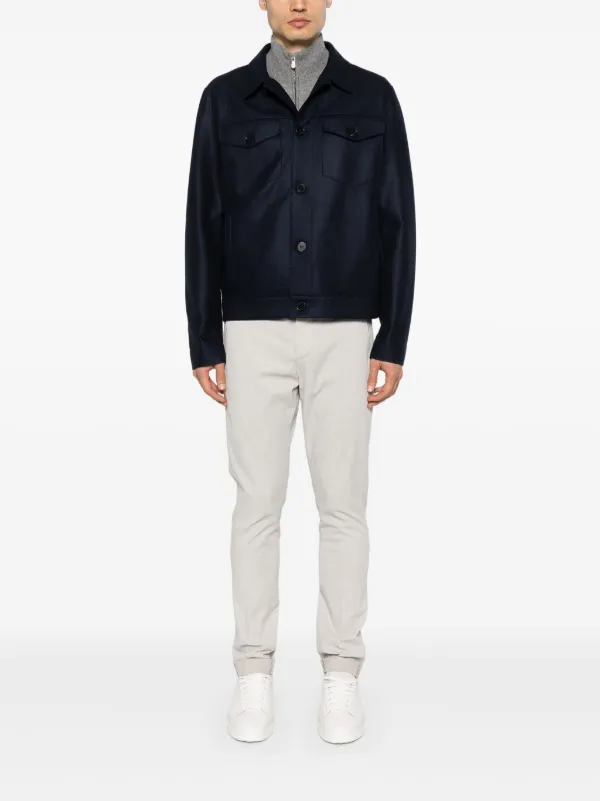 Harris Wharf London ウール ジャケット | ブルー | FARFETCH JP