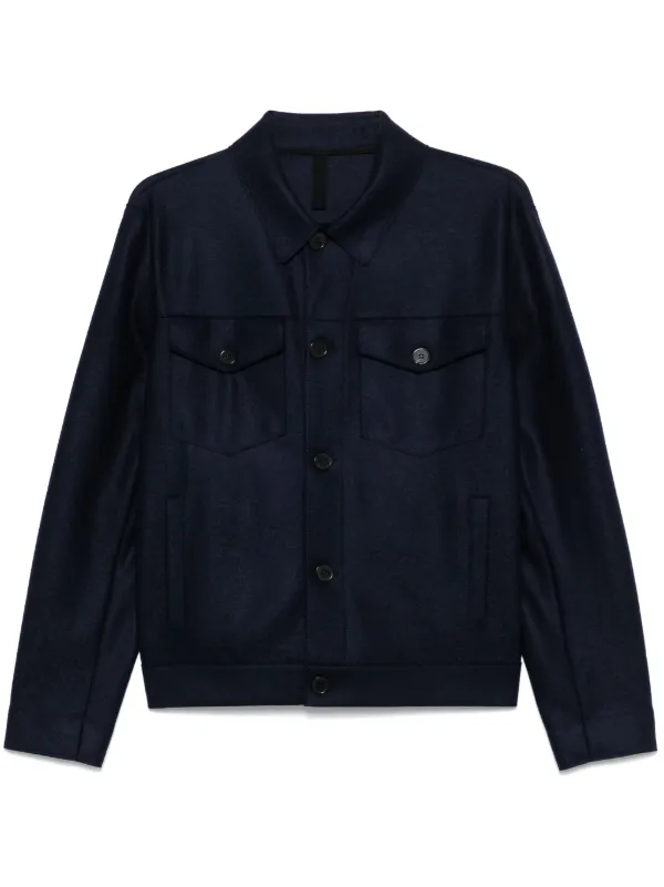 HARRIS WHALF LONDON ウールジャケット Harris Wharf London ウール ジャケット | ブルー | FARFETCH JP