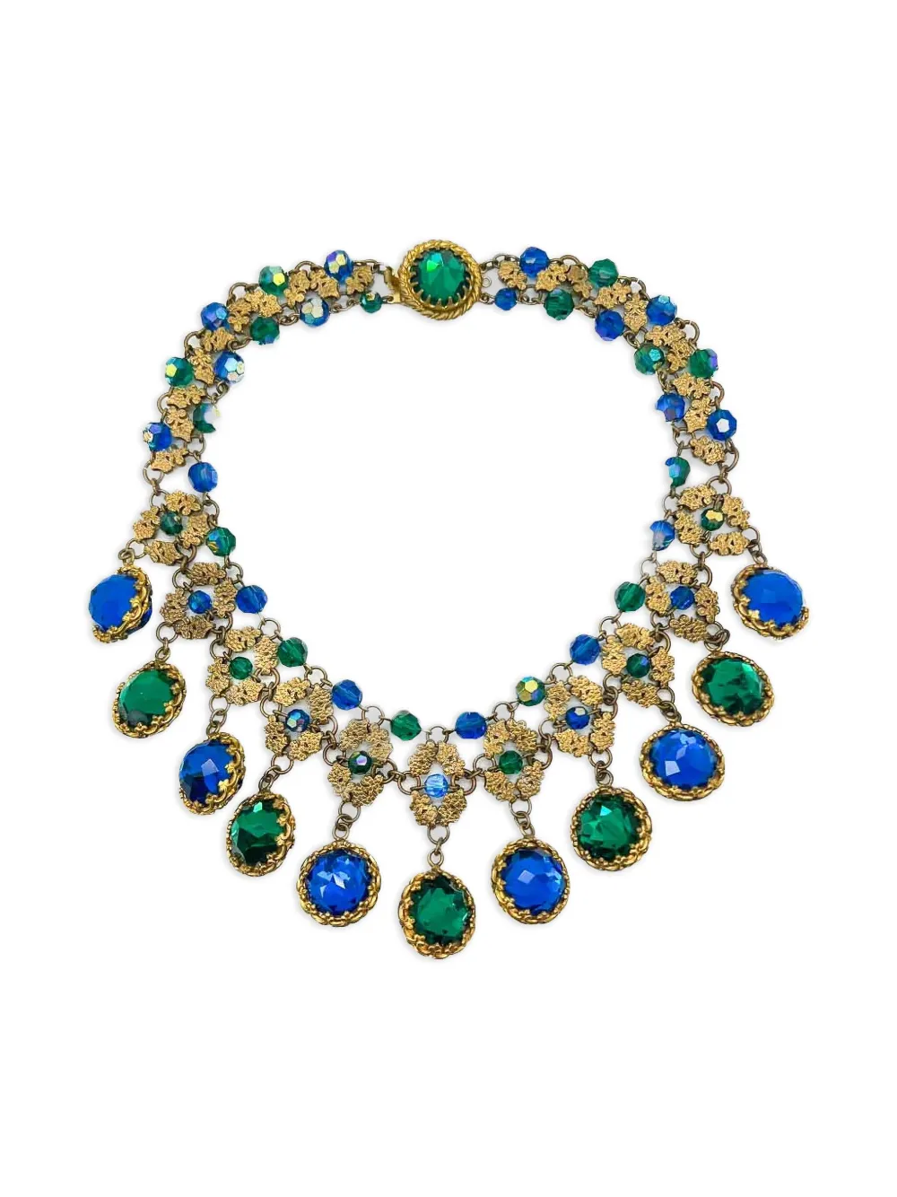1950s Francoise Montague droplet necklace