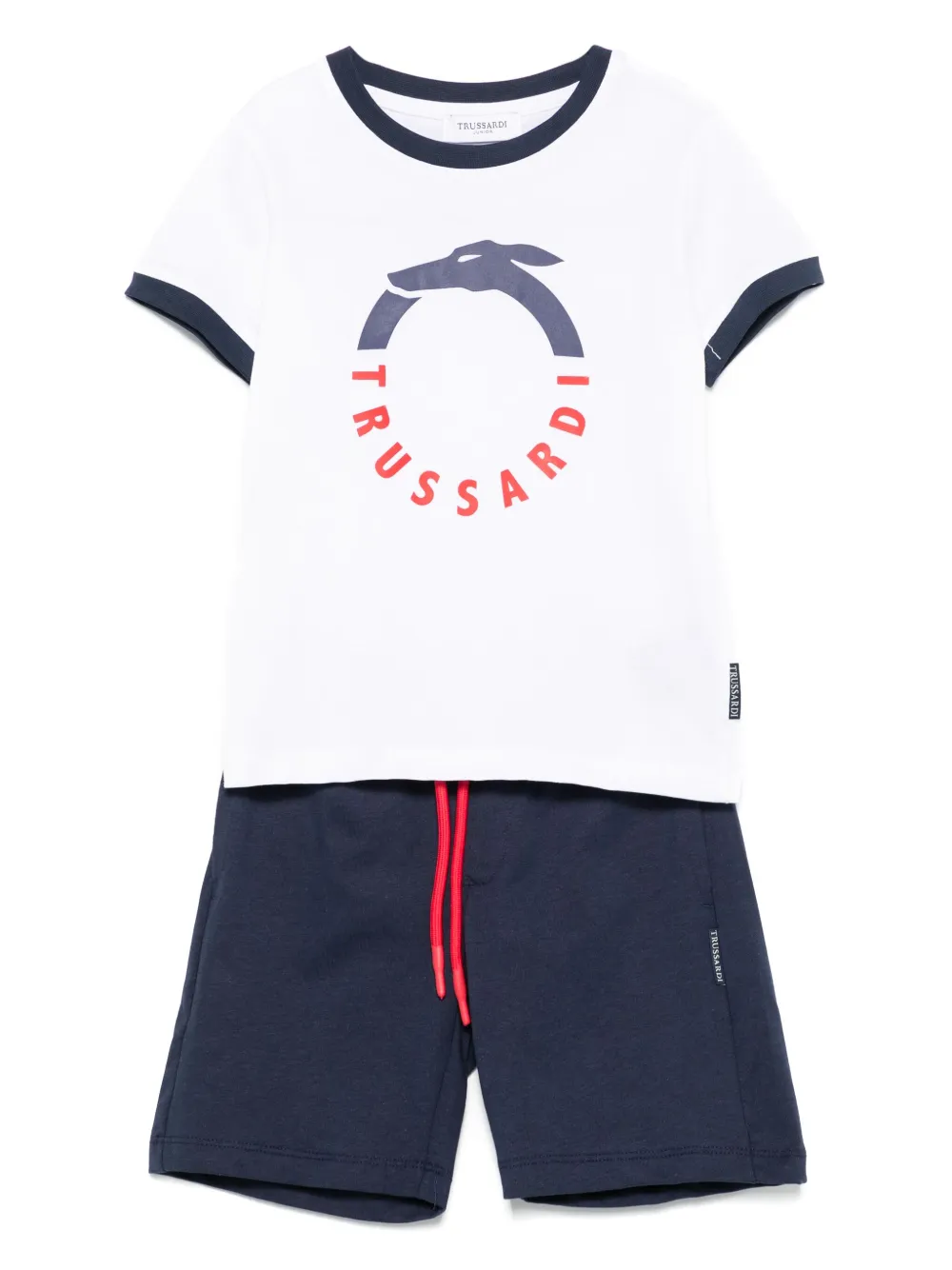 TRUSSARDI JUNIOR logo-print shorts set | White | Image 1