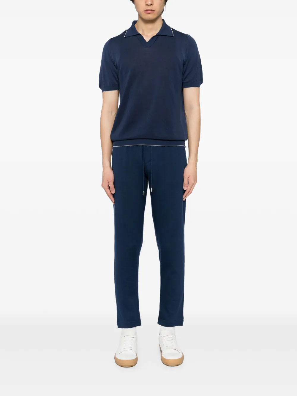 Svevo Katoenen poloshirt - Blauw