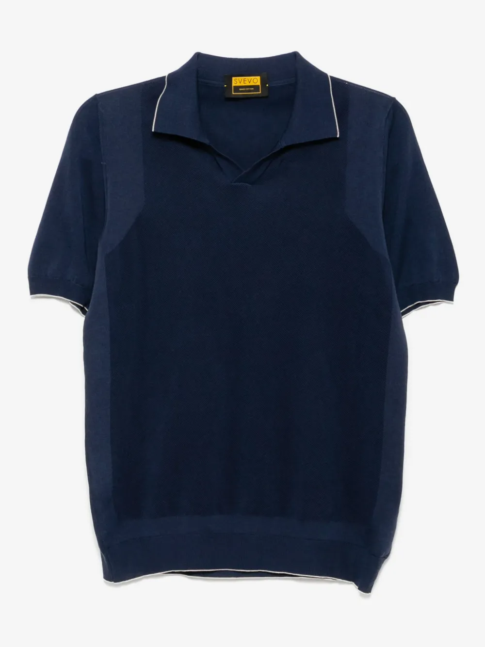 Svevo cotton polo t-shirt | Blue | Image 1