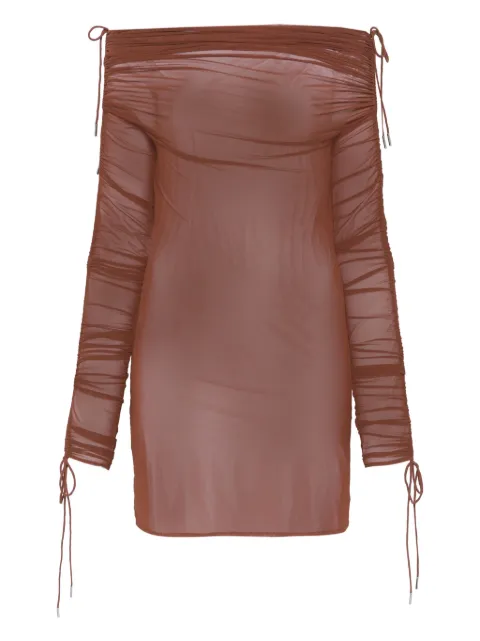 Atlein off-shoulder mini dress