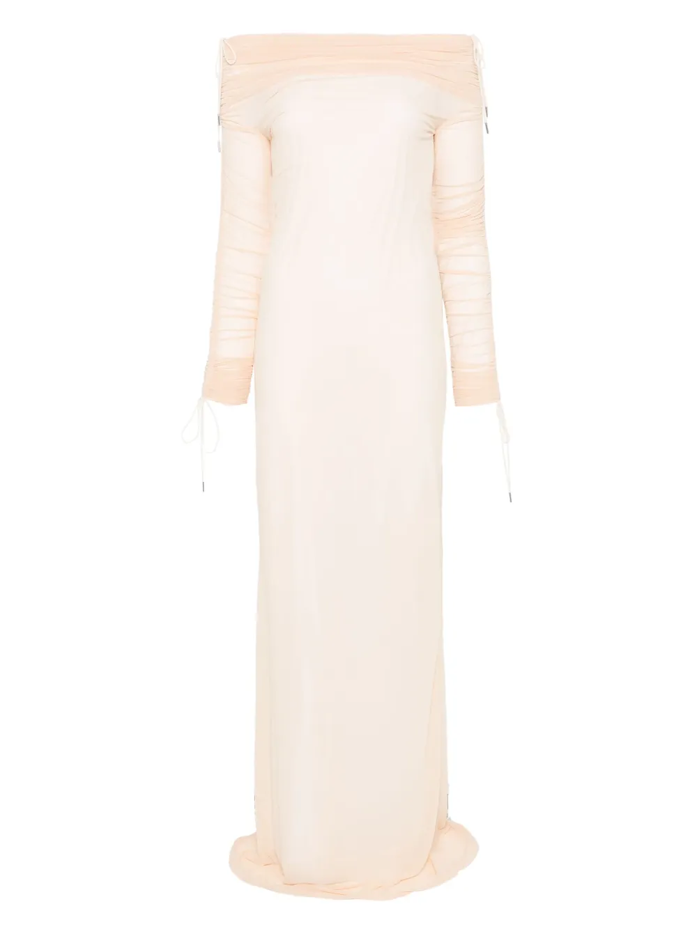 off-shoulder maxi dress