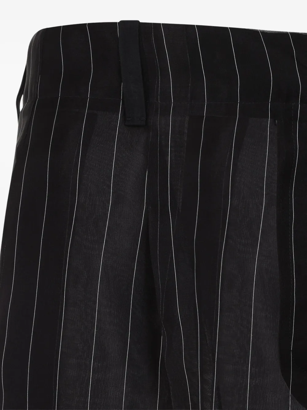 KHAITE Doorzichtige broek Zwart