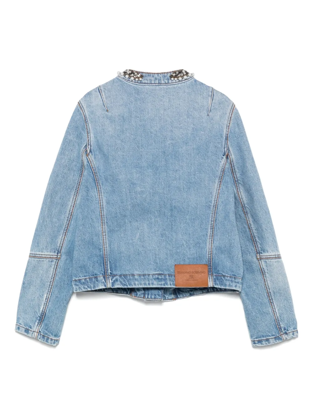 Ermanno Scervino crystal-embellished denim jacket | Denim Jackets | Image 2