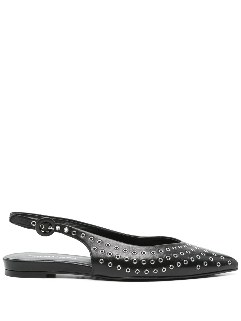 Halmanera eyelet-detail ballet flats Black