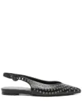 Halmanera eyelet-detail ballet flats - Black