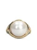 Casablanca pearl-embellished ring - Gold