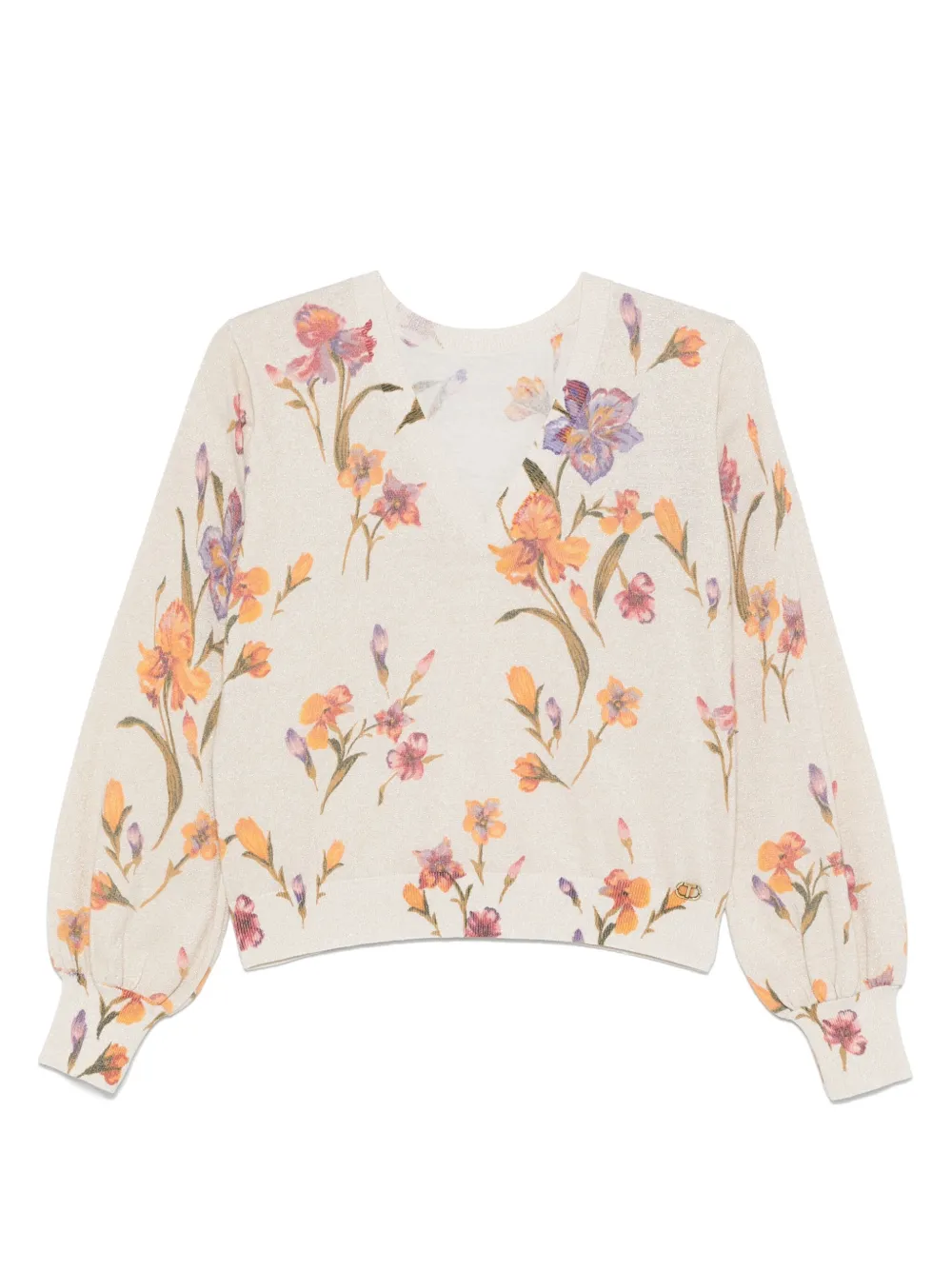 TWINSET floral-print top | Neutrals | Image 1