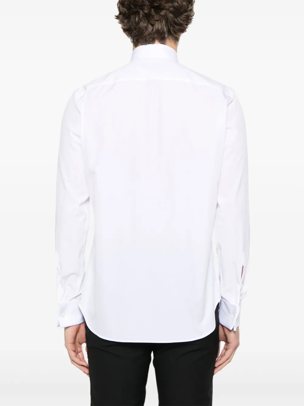 Canali Katoenen overhemd Wit