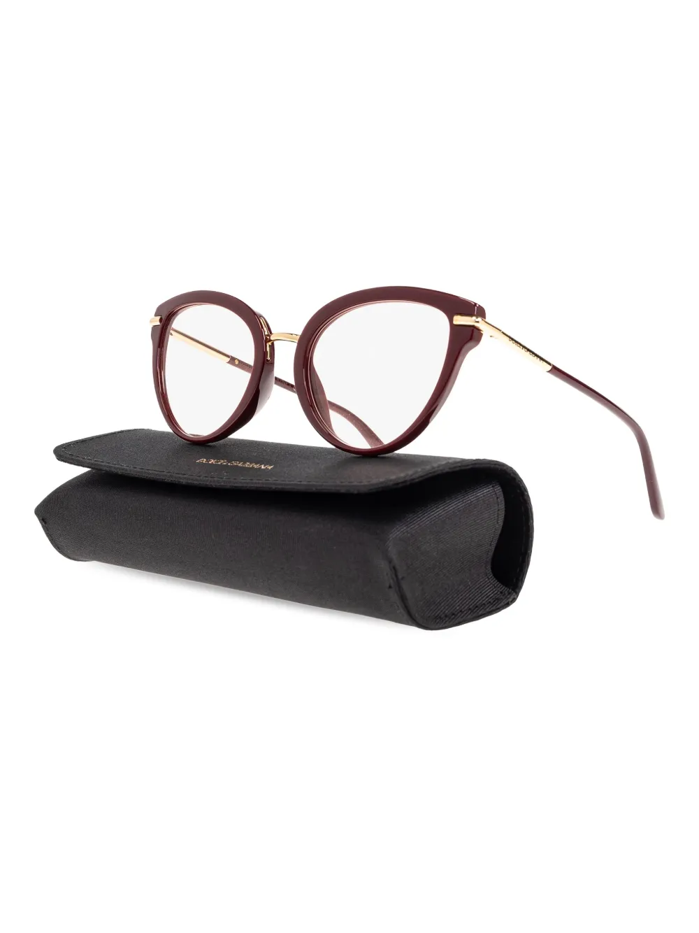 Dolce & Gabbana Eyewear Zonnebril met gegraveerd logo Rood