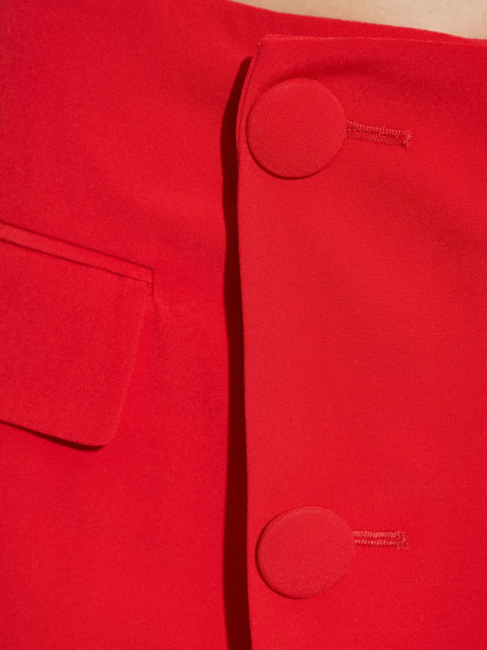 Balmain Asymmetrische shorts Rood