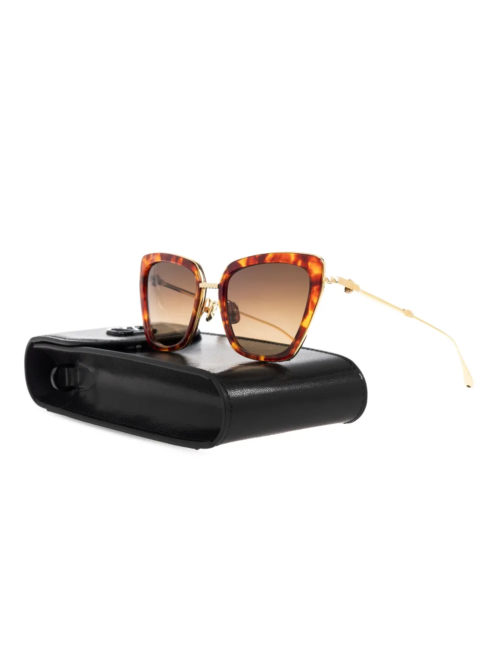 VALENTINO GARAVANI EYEWEAR Zonnebril met oversized montuur Bruin