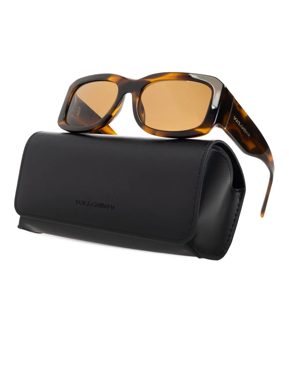Dolce & Gabbana Eyewear Zonnebril met schildpadschild-design Bruin