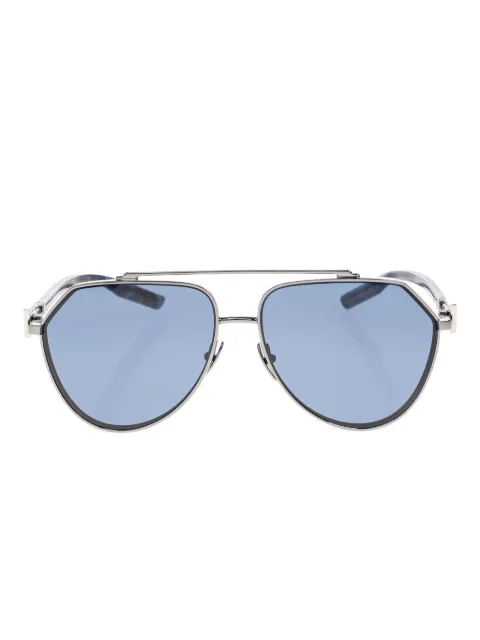 Dolce & Gabbana Eyewear نظارة شمس ببروش شعار الماركة