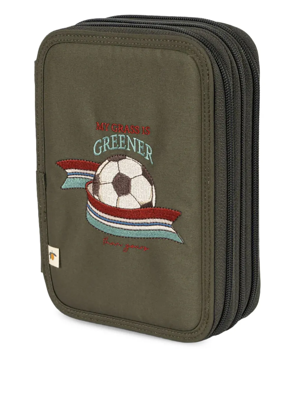 Konges Sløjd tri-fold pencil case | Green | Image 1