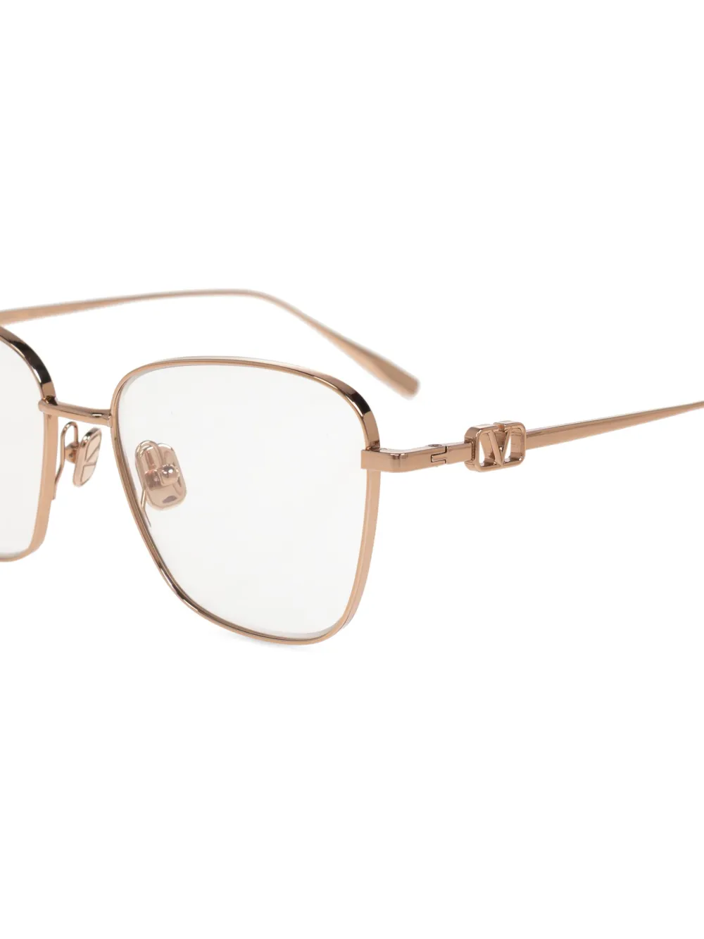  Valentino Garavani Eyewear Vlogo Signature Glasses - Gold 