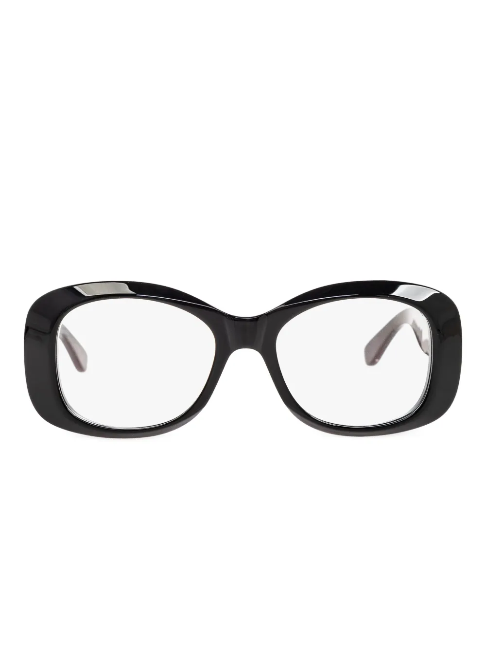 VALENTINO GARAVANI EYEWEAR Vロゴ シグネチャー 眼鏡フレーム - ブラック VALENTINO GARAVANI EYEWEAR Vロゴ シグネチャー 眼鏡フレーム - ブラック