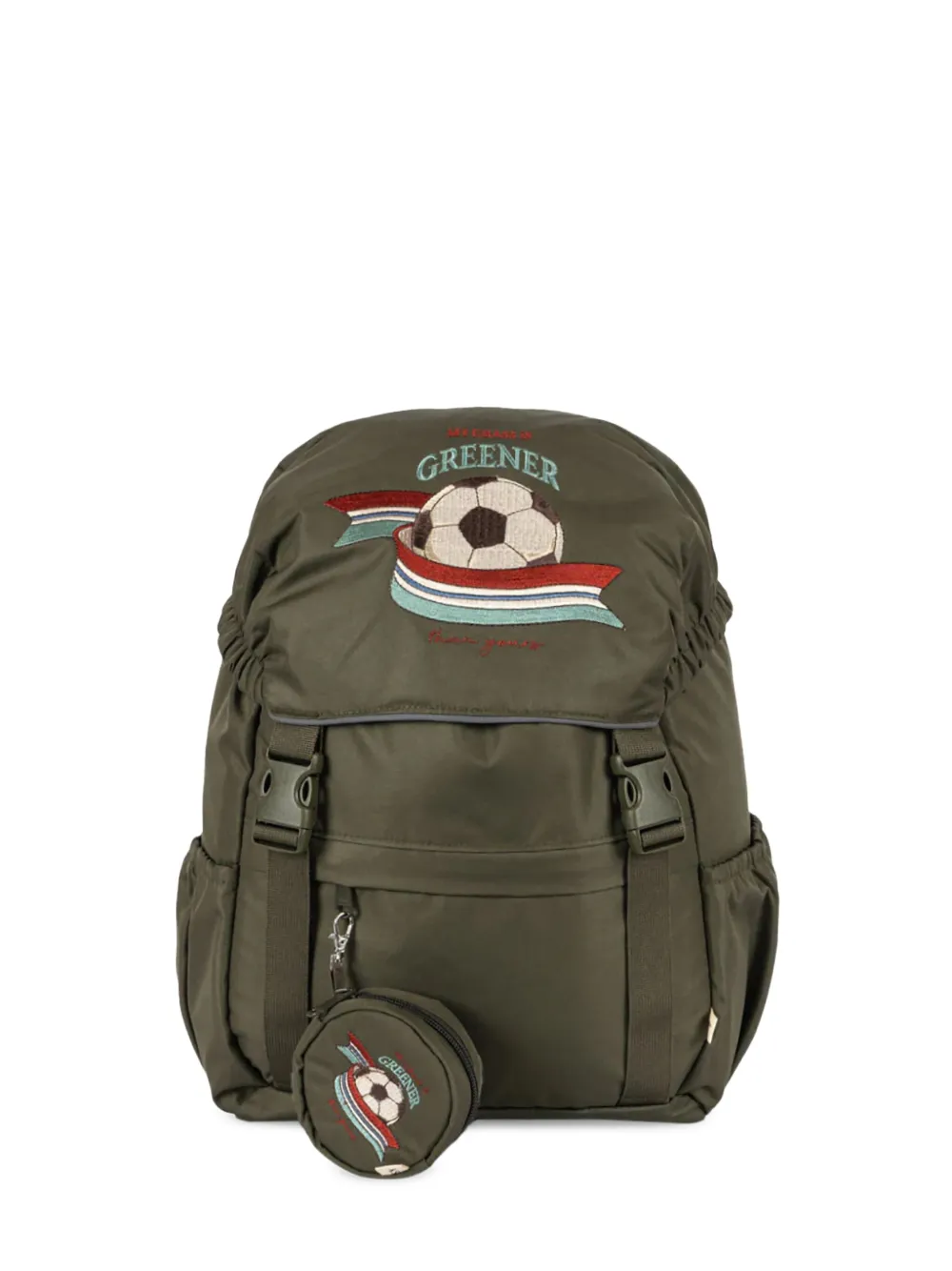 Konges Sløjd sac à dos à motif brodé | vert | Image 1