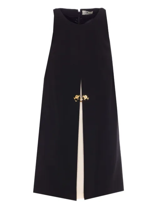 Robe sans manches à découpes - Elisabetta Franchi - Modalova
