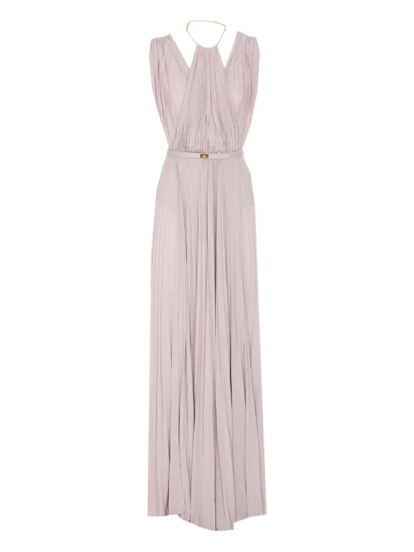 Elisabetta Franchi 上品 クロスオーバー ホルターネック ドレス Elisabetta Franchi 上品 クロスオーバー ホルターネック ドレス