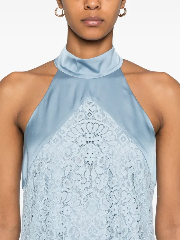 D.Exterior Lace Maxi Dress | Blue | FARFETCH
